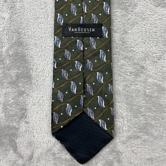 Van Heusen Men's Classic 100% Silk Neck Tie - Picture 4 of 6